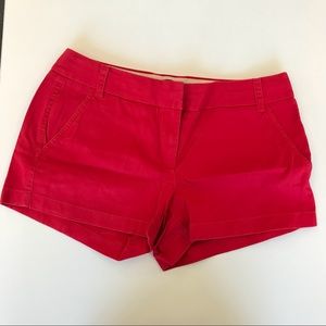 J. Crew red cotton shorts